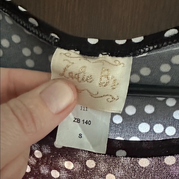 Zadie bs layering dress. Black and white polka dot - Picture 2 of 4